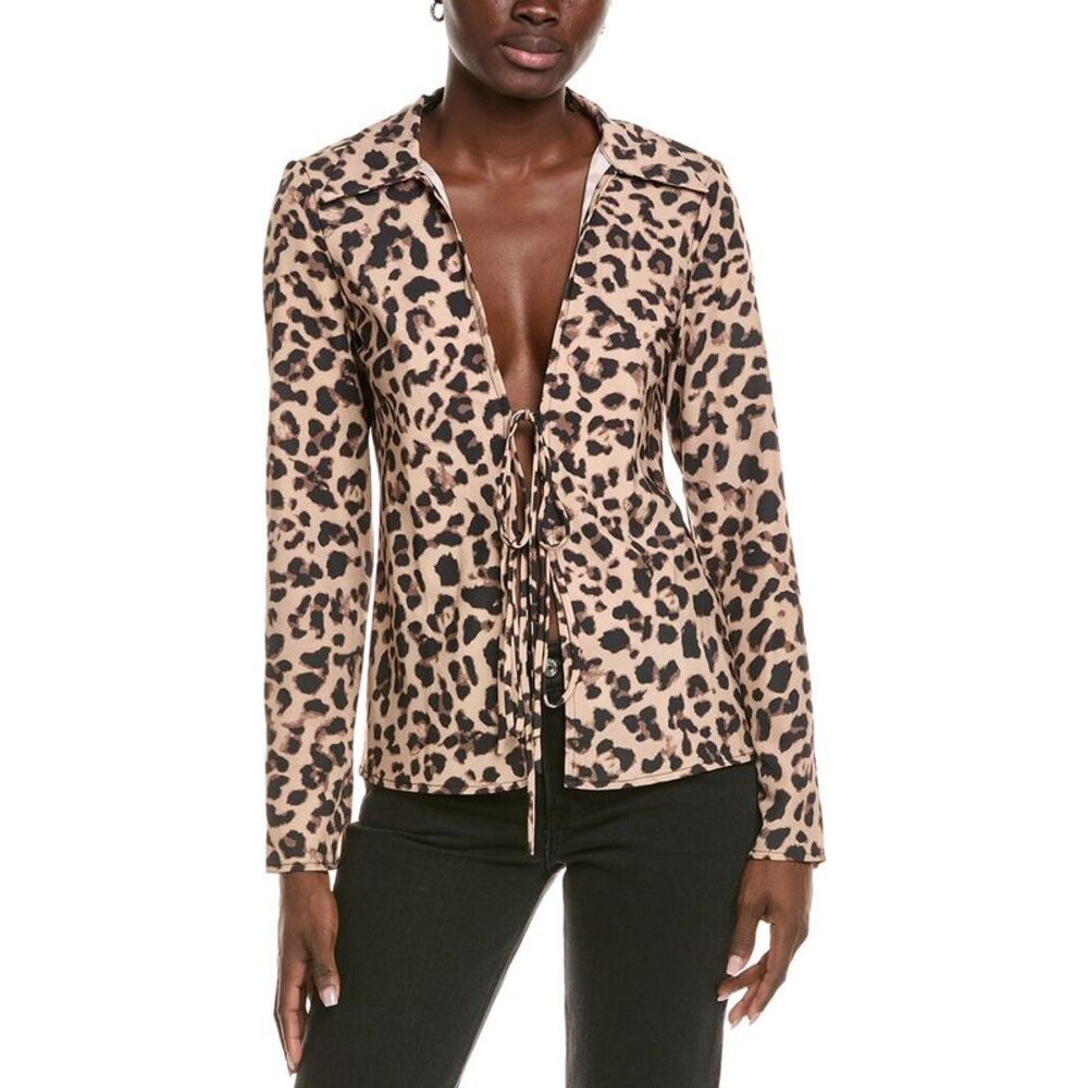 Madison Miles Womens  Blouse, Tan